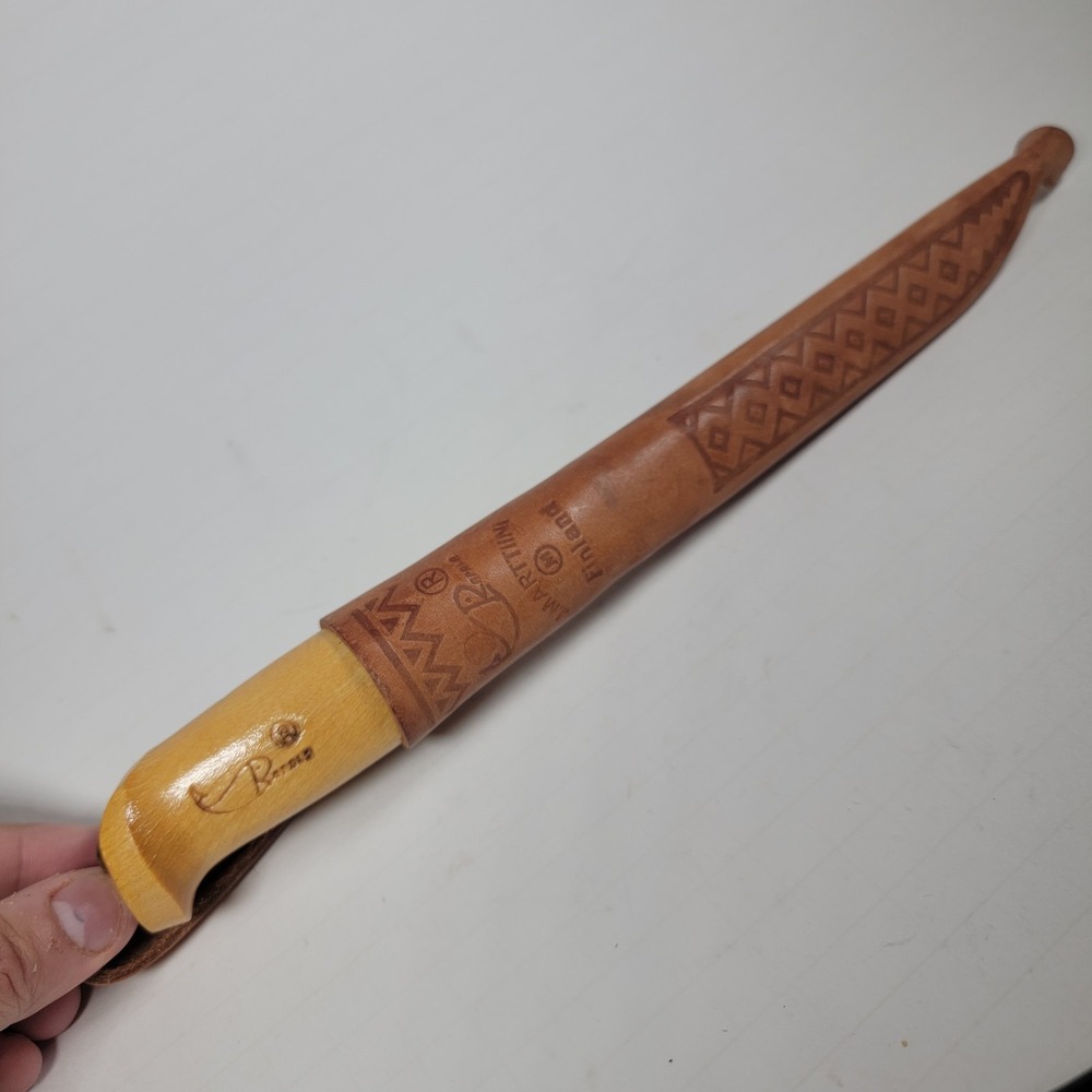 Vintage J. Marttiini Rapala Fish Fillet Knife 6" Blade w/ Leather Sheath Finland - Picture 6 of 8